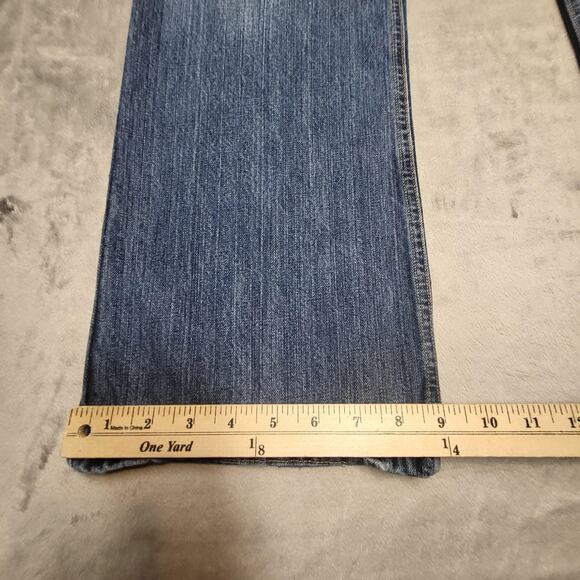 All American Clothing Jeans Mens 35x29 Blue AAREV 4092 Denim Made USA Bootcut - Picture 4 of 8